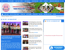 Tablet Screenshot of hatinhcity.edu.vn